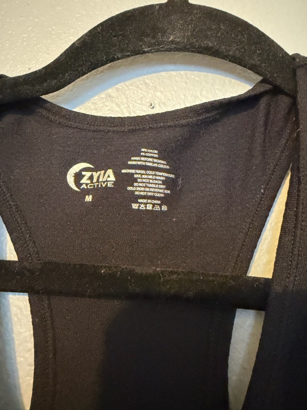 ZYIA Black Racerback Active Tank - Picture 2 of 3